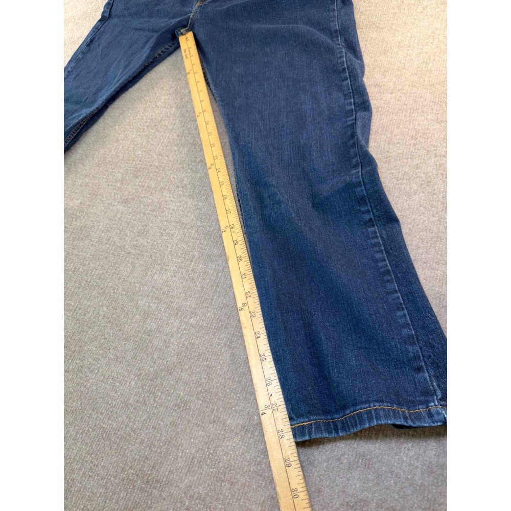 Levi's 513 Slim Straight‎ Jeans Mens 38x30 Dark Wash Blue Denim Pants - Picture 6 of 8